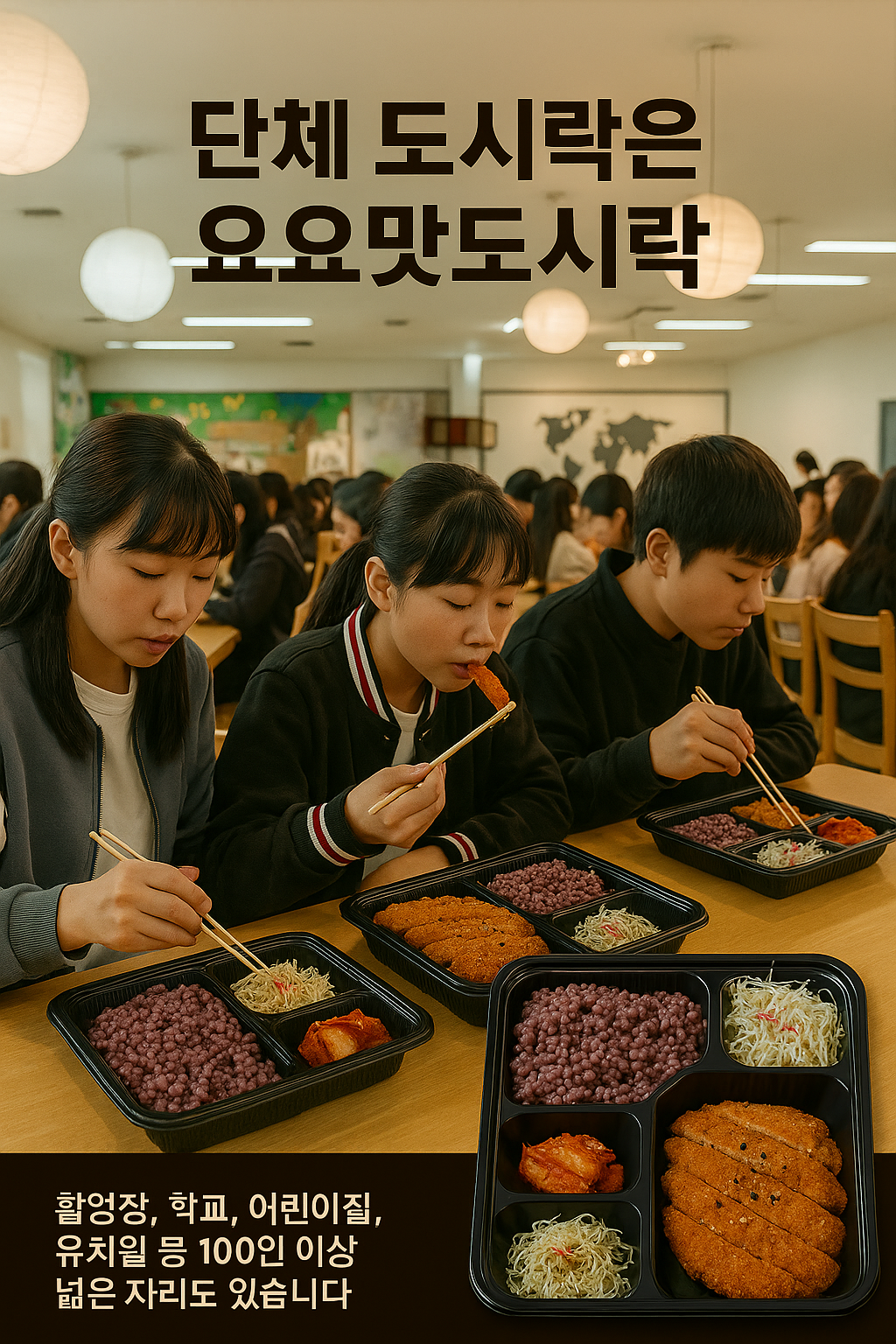 단체 식사 사진