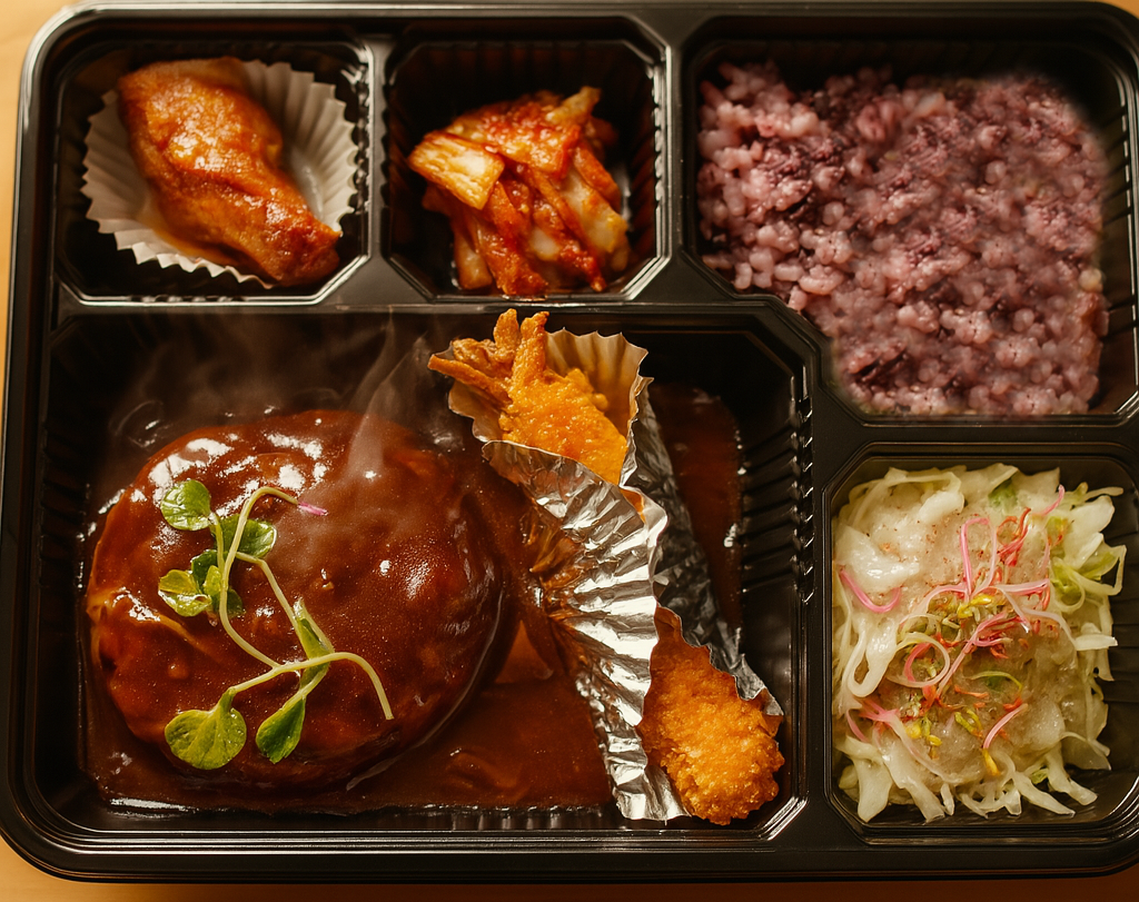 함박스테이크 도시락